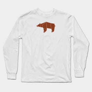 Origami Bear Long Sleeve T-Shirt